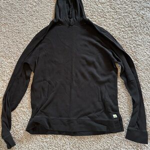 Vuori Black Waffle Hoodie